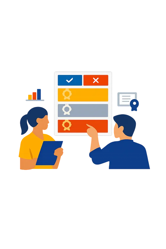 Auto-grading with configurable grade boundaries you control