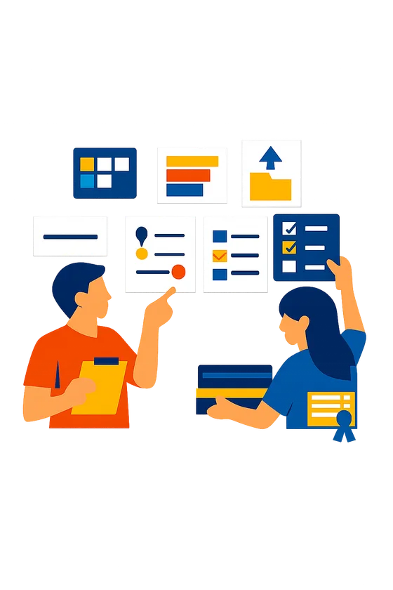 Scoring rules you control, graded the same every time