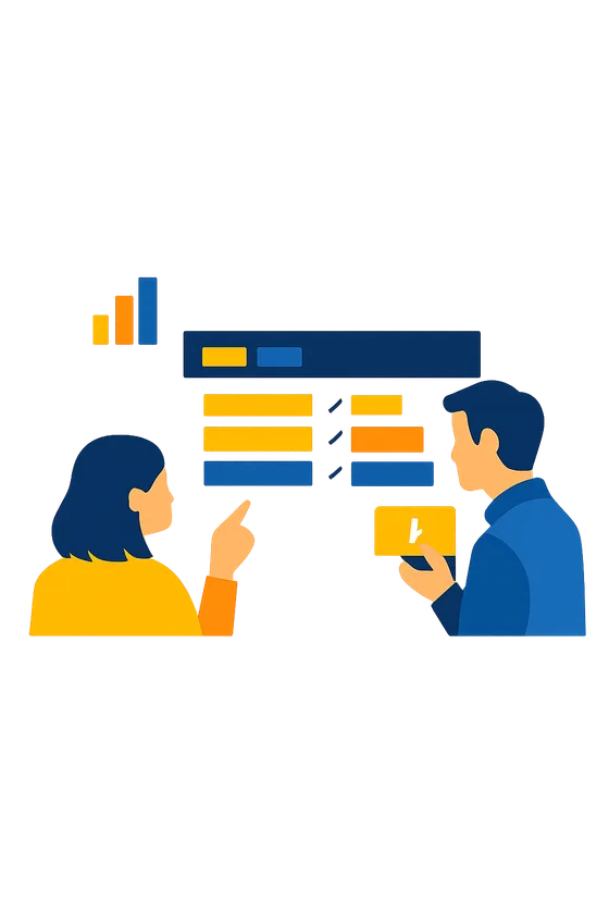 Real-time analytics dashboard with per-question performance breakdown