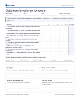 First page of the maturity tally sheet PDF