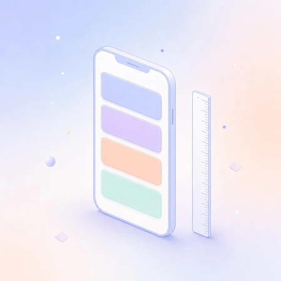 Four short answer tiles fitted neatly inside a phone frame