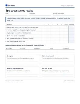First page of the monthly tally sheet PDF