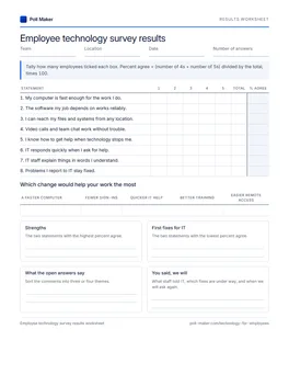 First page of the it results tally sheet PDF