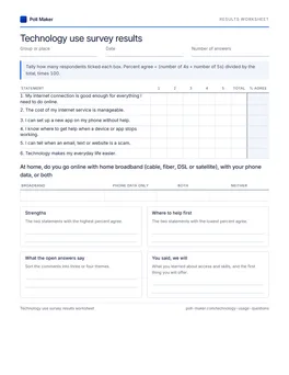 First page of the results tally sheet PDF
