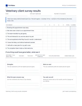 First page of the monthly tally sheet PDF