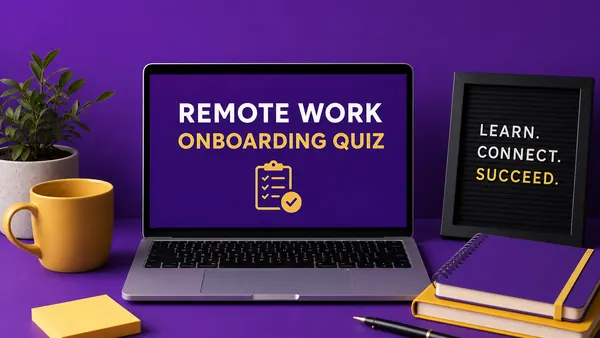 Remote Work Onboarding Quiz quiz cover