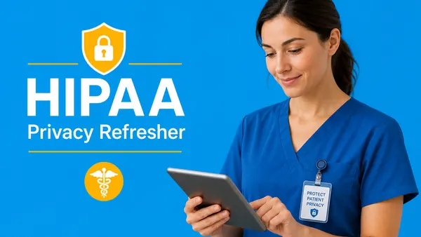 HIPAA Privacy Refresher quiz cover