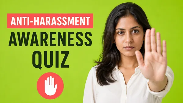 Anti-Harassment Awareness Quiz quiz cover