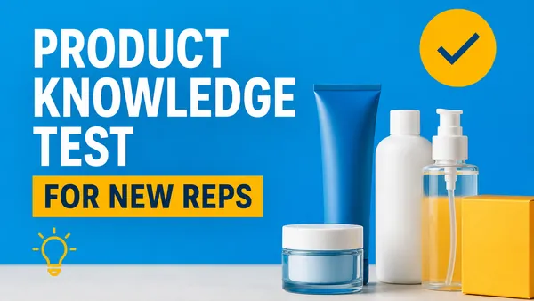 Product Knowledge Test for New Reps quiz cover