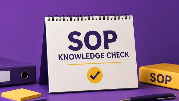 SOP Knowledge Check quiz cover