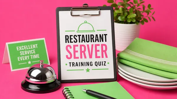Restaurant Server Training Quiz quiz cover