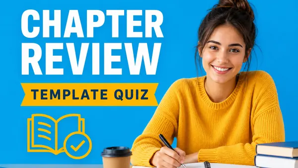 Chapter Review Template Quiz cover