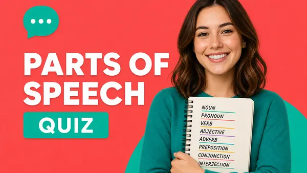 Parts of Speech Quiz cover